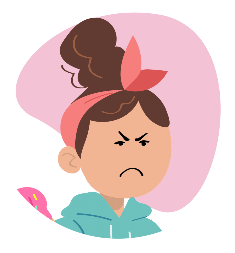 Grumpy Girl illustration